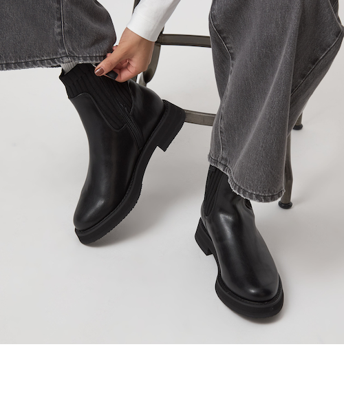 【美品】グリーンレーベルリラクシング ストレッチショートブーツ サイドゴアブーツ ストレッチ ショートブーツ / サイドゴア 撥水｜グリーンレーベル