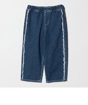 フリンジデザイン デニム パンツ / キッズ 100cm-160cm