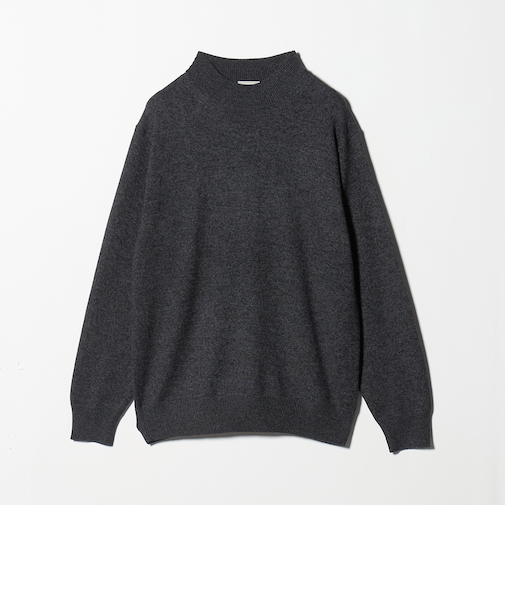 シルク ミックス モックネック ニット