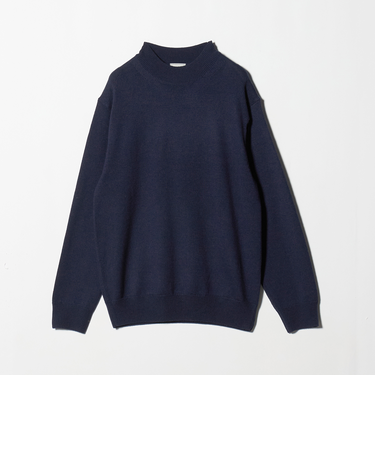 シルク ミックス モックネック ニット