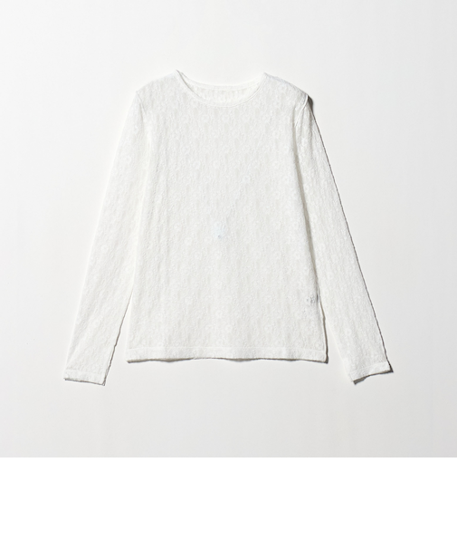 シアー レース プルオーバー カットソー