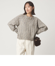 ミックスヤーン プルオーバー ニット