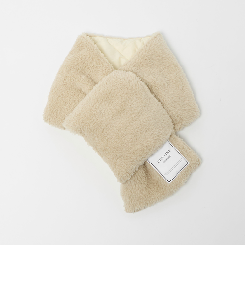 ＜TAION＞シティ リバーシブル ダウンマフラー