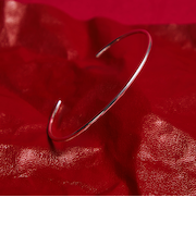 GLR ラウンド シルバー バングル