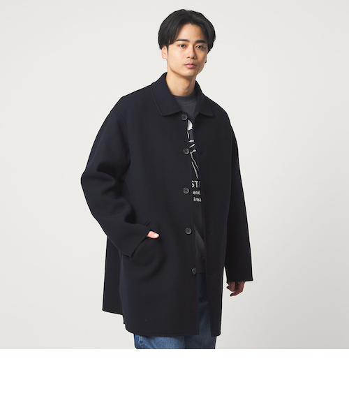 UNITED ARROWS リバー カバーオール コート ウール 黒 ブラック UNITED ARROWS リバー カバーオール コート ウール 黒 ブラック 楽天