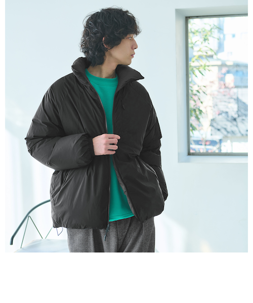 別注】＜Marmot＞GLR リバーシブル ダウンジャケット｜グリーン