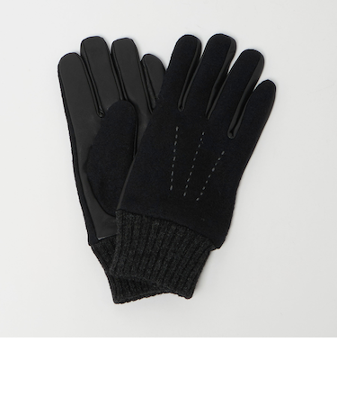 フランネル×ラムレザー グローブ -タッチパネル対応-