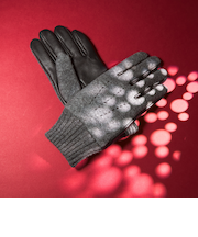 フランネル×ラムレザー グローブ -タッチパネル対応-