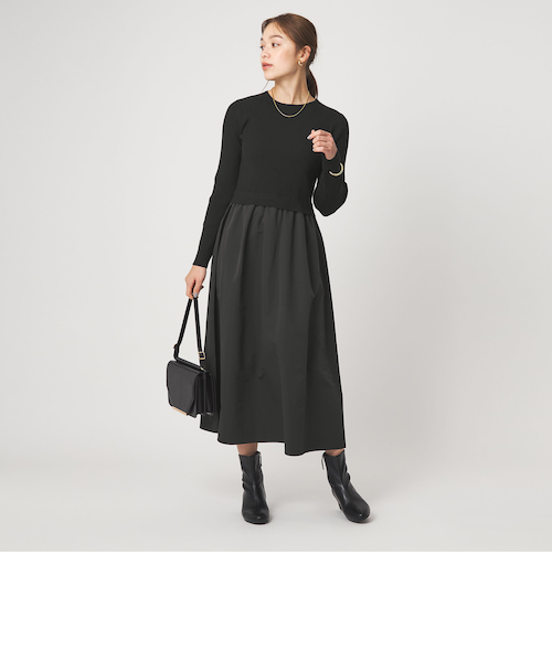 新品未使用‼︎green label relaxing タフタドッキングワンピース タフタ ドッキング ワンピース ウォッシャブル｜グリーンレーベル