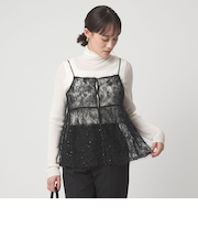 シアー レース キャミソール