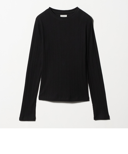 【WEB限定】<at ease>シアー リブ カットソー