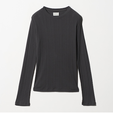 【WEB限定】<at ease>シアー リブ カットソー