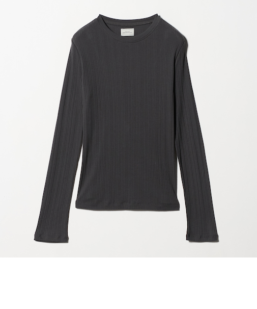 【WEB限定】<at ease>シアー リブ カットソー