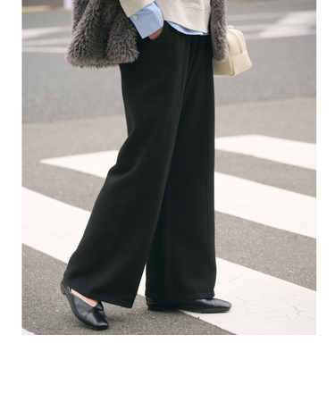 【WEB限定】＜at ease＞ニット パンツ ウォッシャブル