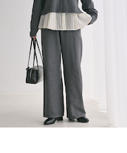 【WEB限定】＜at ease＞ニット パンツ ウォッシャブル