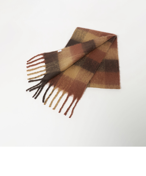 GLR ブラッシュド ブロック マフラー｜グリーンレーベル リラクシング