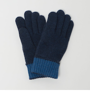 バイカラー ニット グローブ -タッチパネル対応-