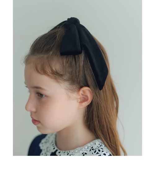 【T-302】くまヘアリボン　キッズヘアゴム　キッズヘアリボン ヘアリボン キッズゴム ハンドメイド クマ柄 ヘアアクセサリー 雑貨