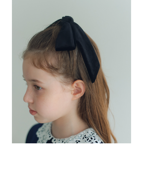 ビッグ リボン ヘアゴム  / キッズ