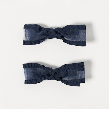 リボン ヘアクリップ セット / キッズ