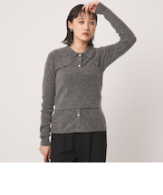 ポロニット カーディガン × ビスチェ ニット セット