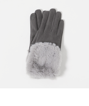 起毛シルキー フェイクファー グローブ 手洗い可能