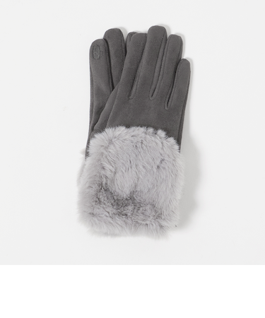 起毛シルキー フェイクファー グローブ 手洗い可能