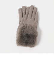 起毛シルキー フェイクファー グローブ 手洗い可能