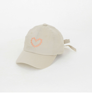 フラワーハート刺しゅう バックリボン キャップ / CAP / キッズ