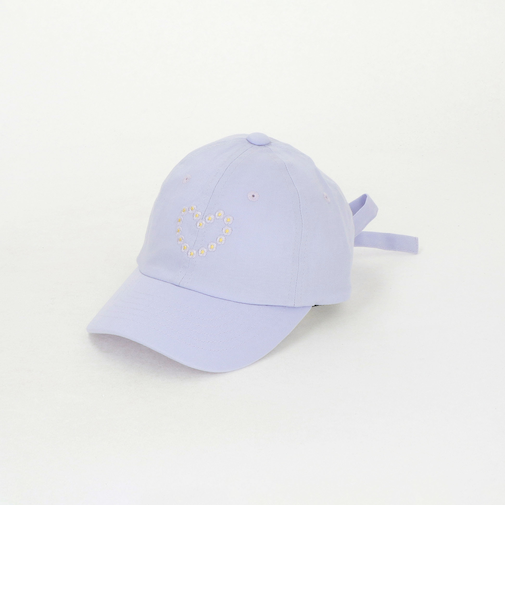 フラワーハート刺しゅう バックリボン キャップ / CAP / キッズ