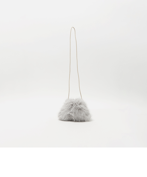 ラメ フェイクファー ポシェット  / キッズ