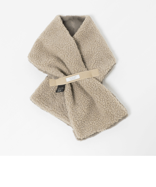 【別注】＜INFIELDER DESIGN＞ボア リバーシブル マフラー 別注】＜INFIELDER DESIGN＞ボア リバーシブルマフラー｜グリーン