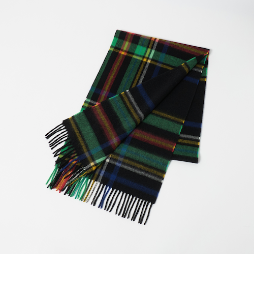 Joshua Ellis＞カシミヤ 30cm×180cm マフラー｜グリーンレーベル