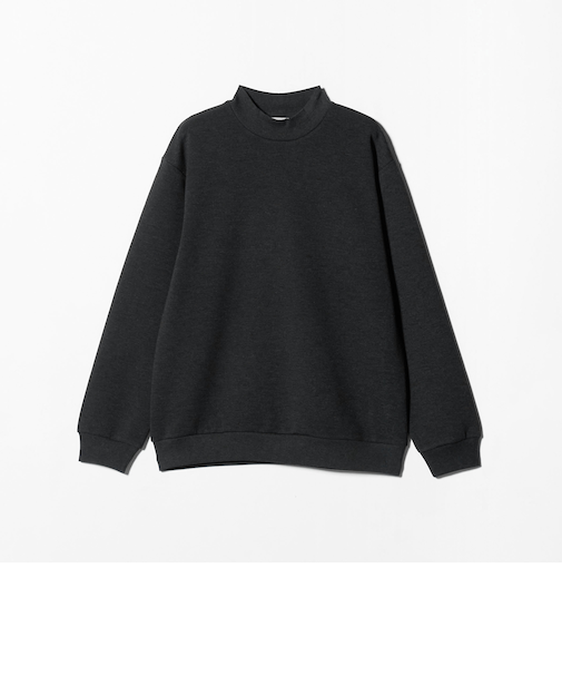 メランジ ダンボール モックネック カットソー