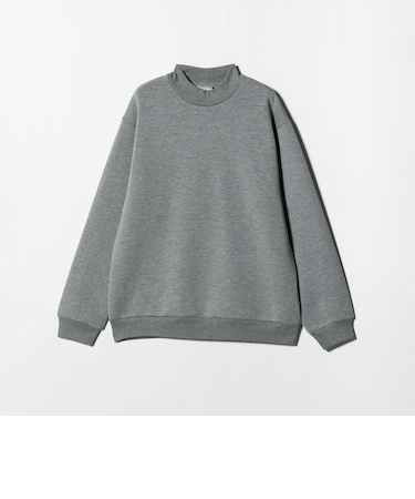 メランジ ダンボール モックネック カットソー