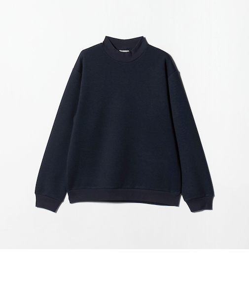 メランジ ダンボール モックネック カットソー