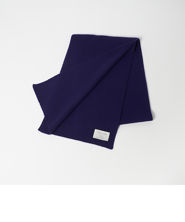 【別注】＜Johnstons of Elgin＞GLR ウールカシミヤ リブ マフラー