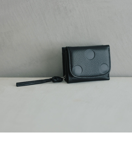 【別注】＜perche＞三つ折り ドット ウォレット / 財布