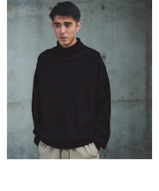 コットン アゼ タートル ネック ニット