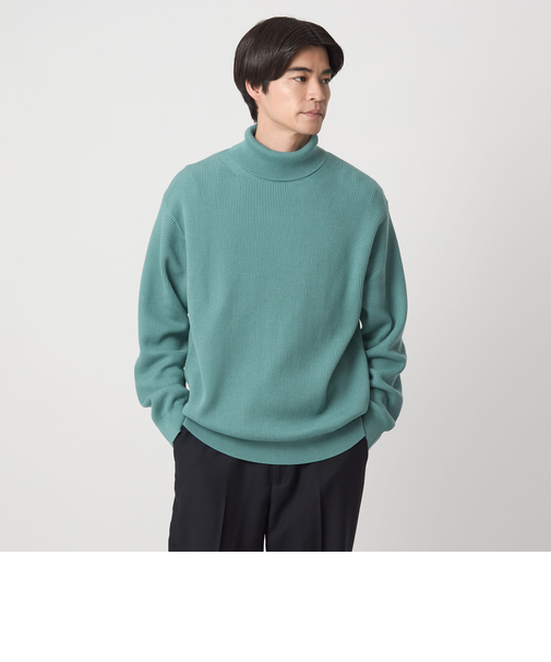 コットン アゼ タートル ネック ニット