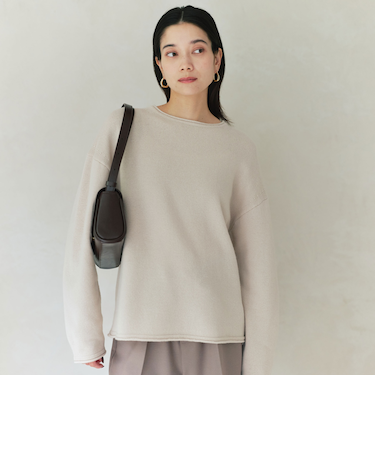 SERENITY ボートネック プルオーバー ニット