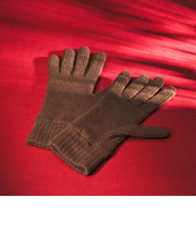 【別注】＜Johnstons of Elgin＞GLR ウールカシミヤ リブ グローブ