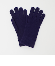 【別注】＜Johnstons of Elgin＞GLR ウールカシミヤ リブ グローブ