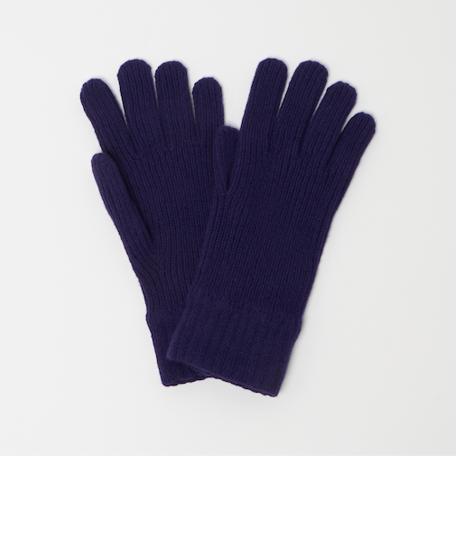 【別注】＜Johnstons of Elgin＞GLR ウールカシミヤ リブ グローブ