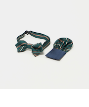 ボウタイ チーフ セット(ストライプ) / キッズ 手洗い可能