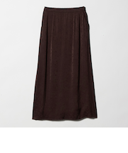 ジャガード サテン ナロー スカート