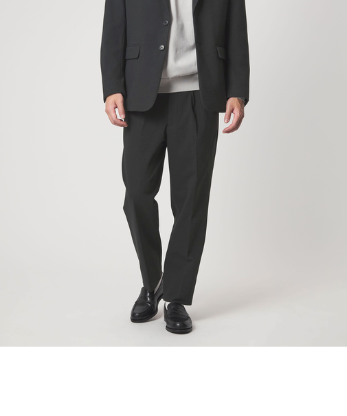 A+ ジャージツイル リラックス イージー 1プリーツ スラックス -ウォッシャブル・ストレッチ-