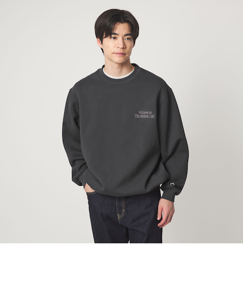 別注】＜RUSSELL ATHLETIC＞GLR クルーネック スウェット｜グリーン