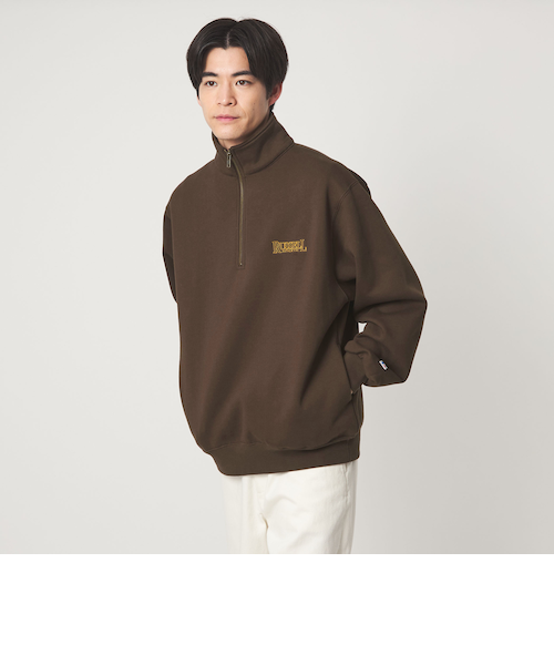 別注】＜RUSSELL ATHLETIC＞GLR ハーフジップ スウェット｜グリーン