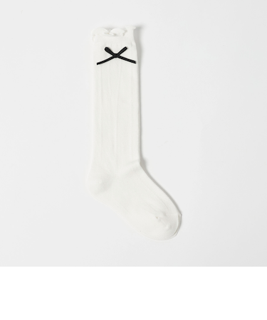 リボン ハイソックス / 靴下 / キッズ 17cm―19cm